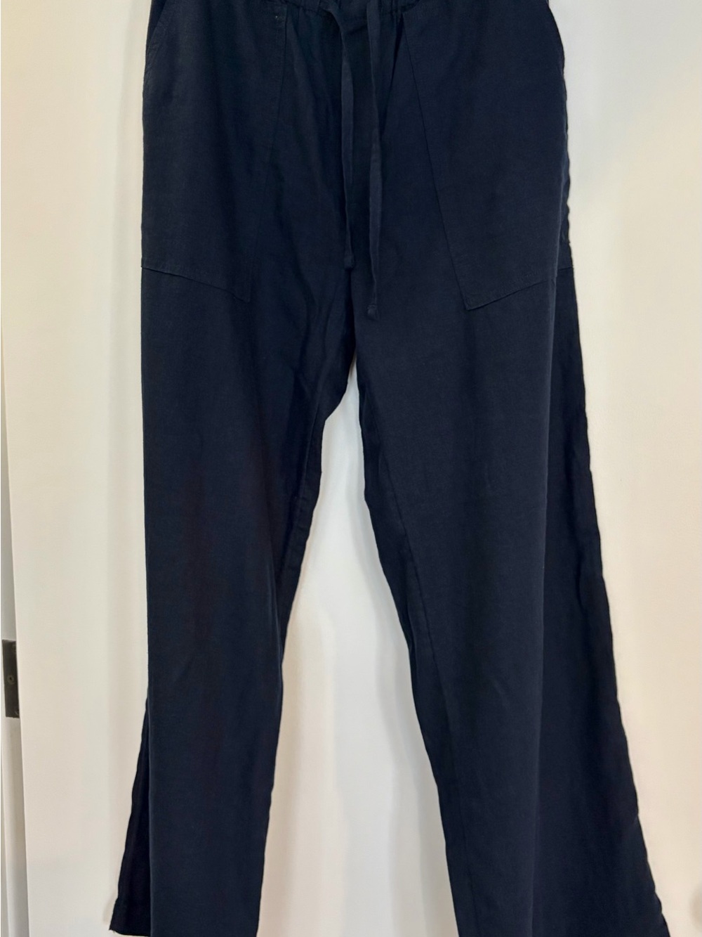 Banana Republic Navy Linen - Rayon Pants